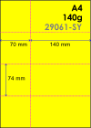 4 perforated event tickets yellow single stub